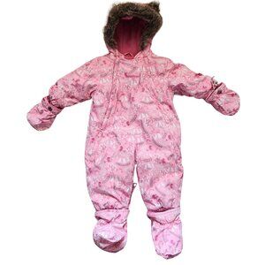Carter's Pink Snowsuit with Mittens